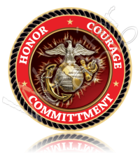 Marine Corps Poker Chip USMC 10779
